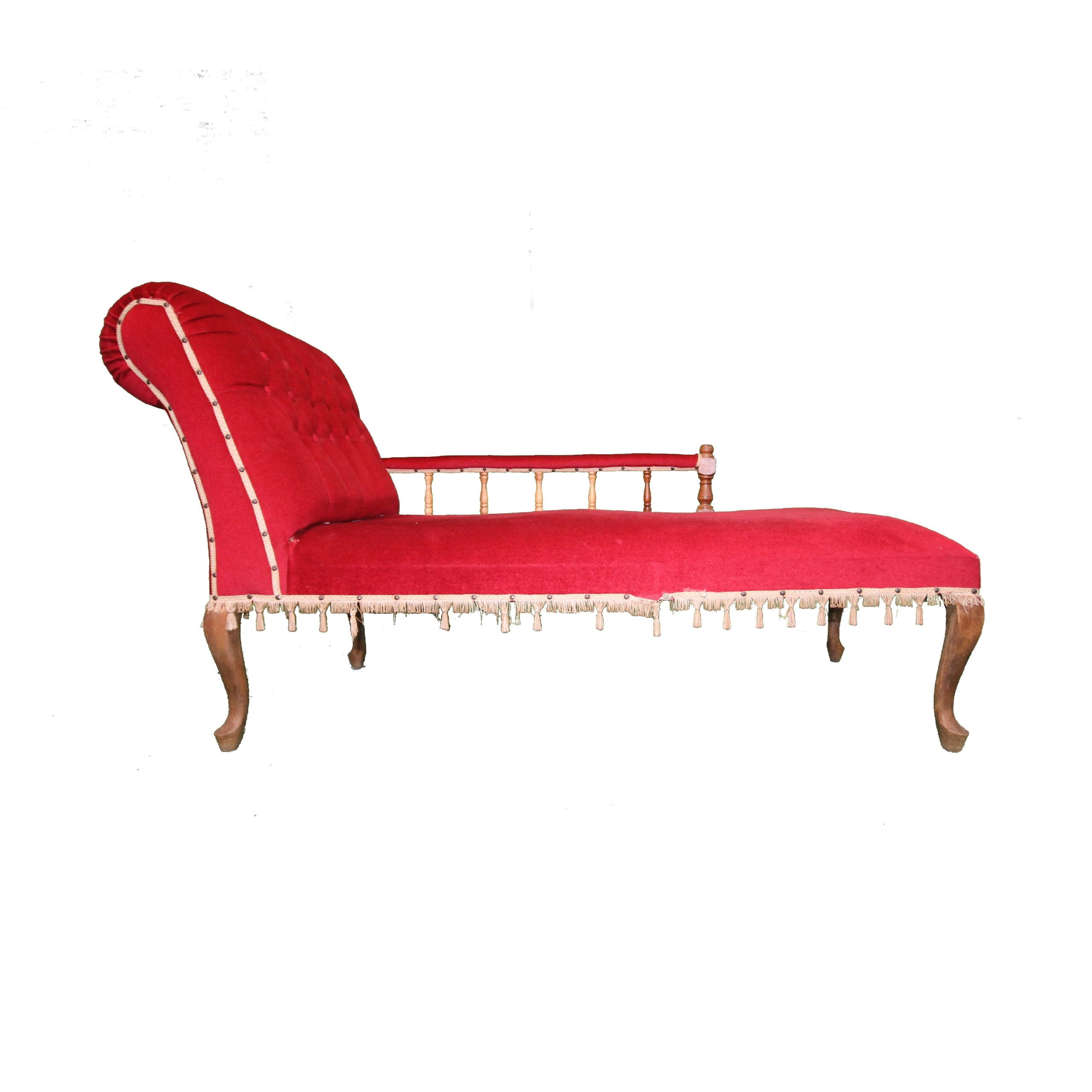 Queen anne style chaise lounge