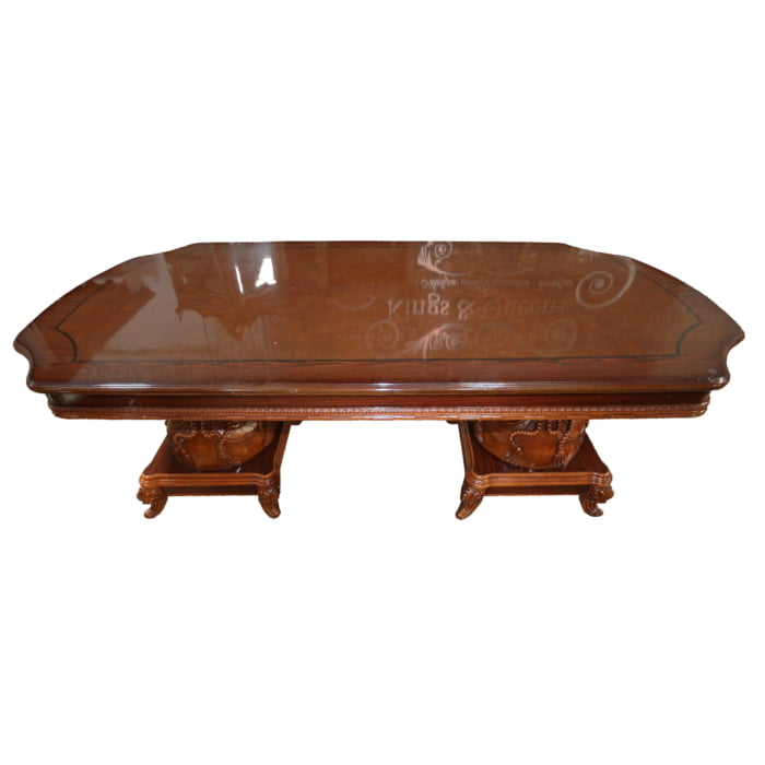 Carved dining table