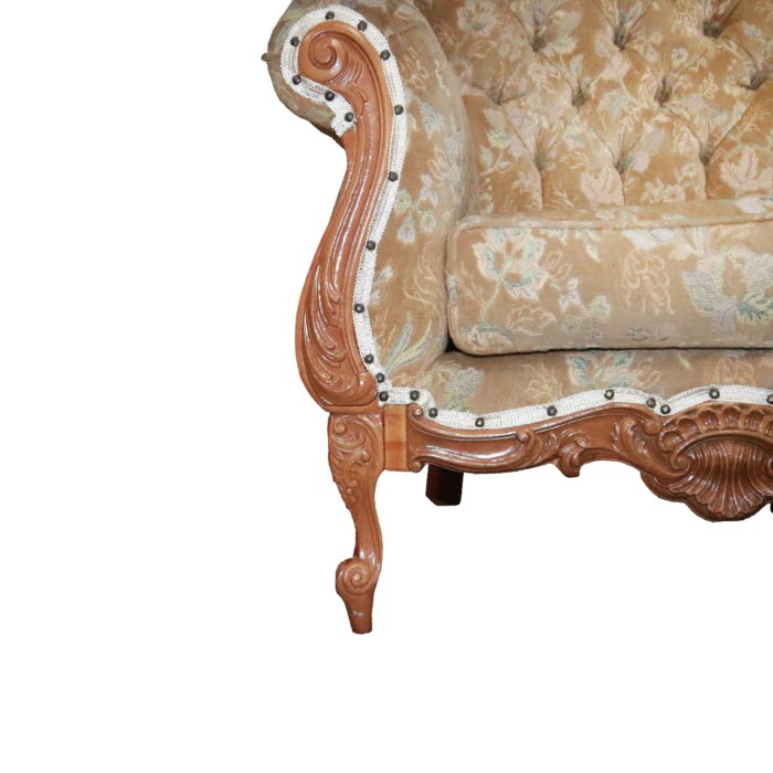Carved armchair