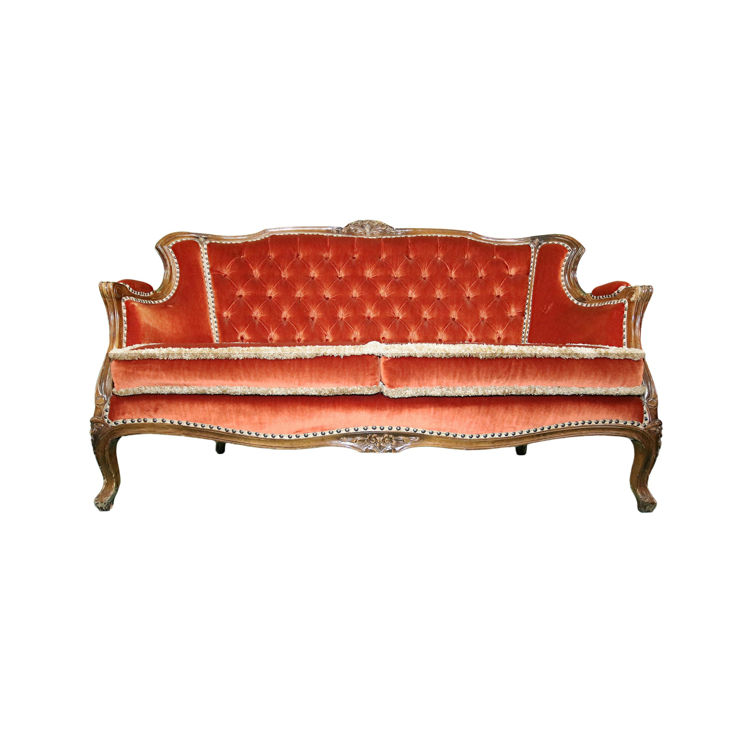 Carved Victorian sofa original