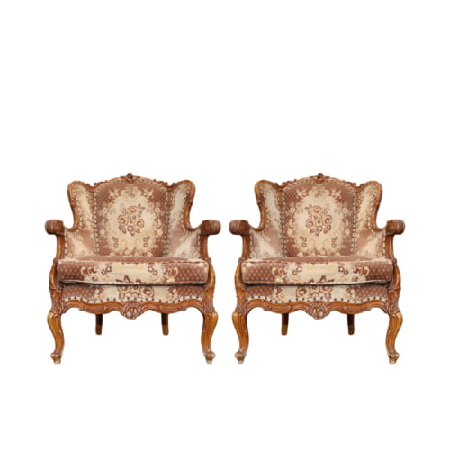 20th century carved antique French chairs