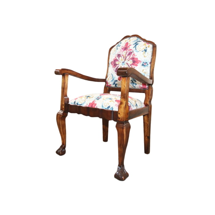 Antique Imbuia ball and claw chair