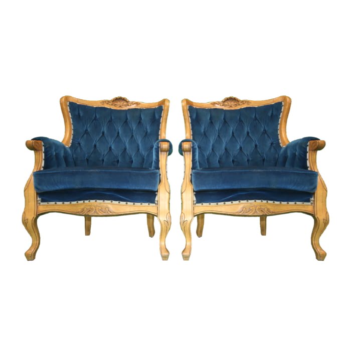 Victorian Beech wood arm chairs