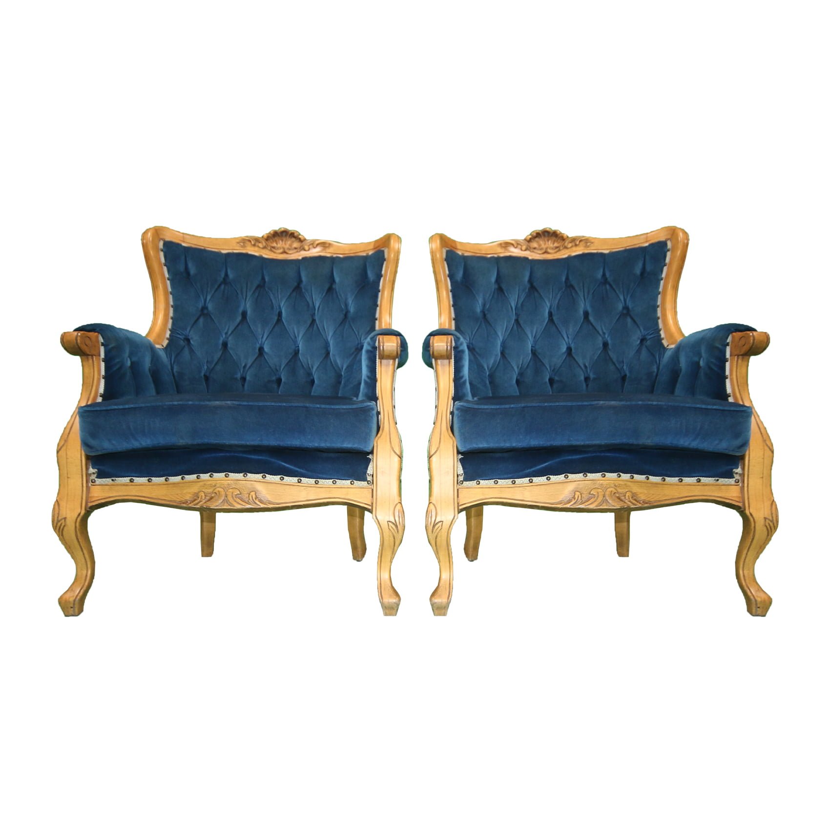 Victorian Beech wood arm chairs