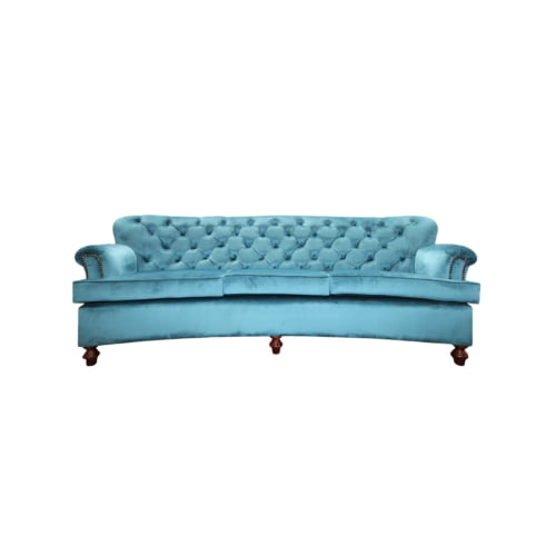 3 seater half moon sofa