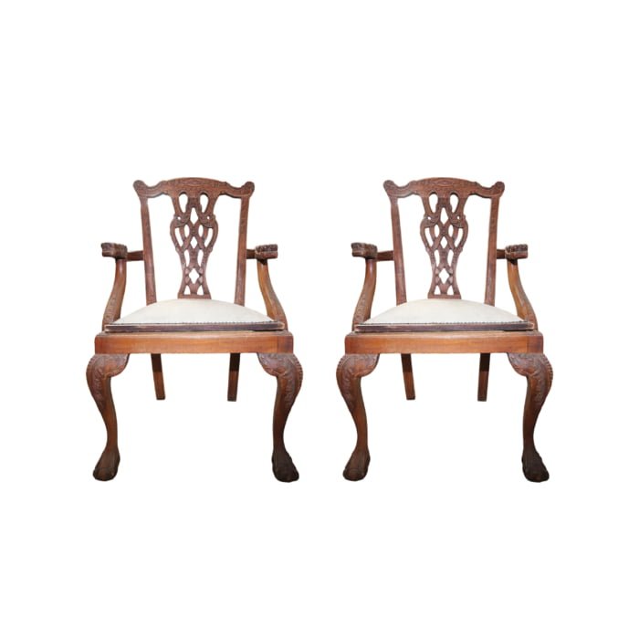 Chippendale armchairs