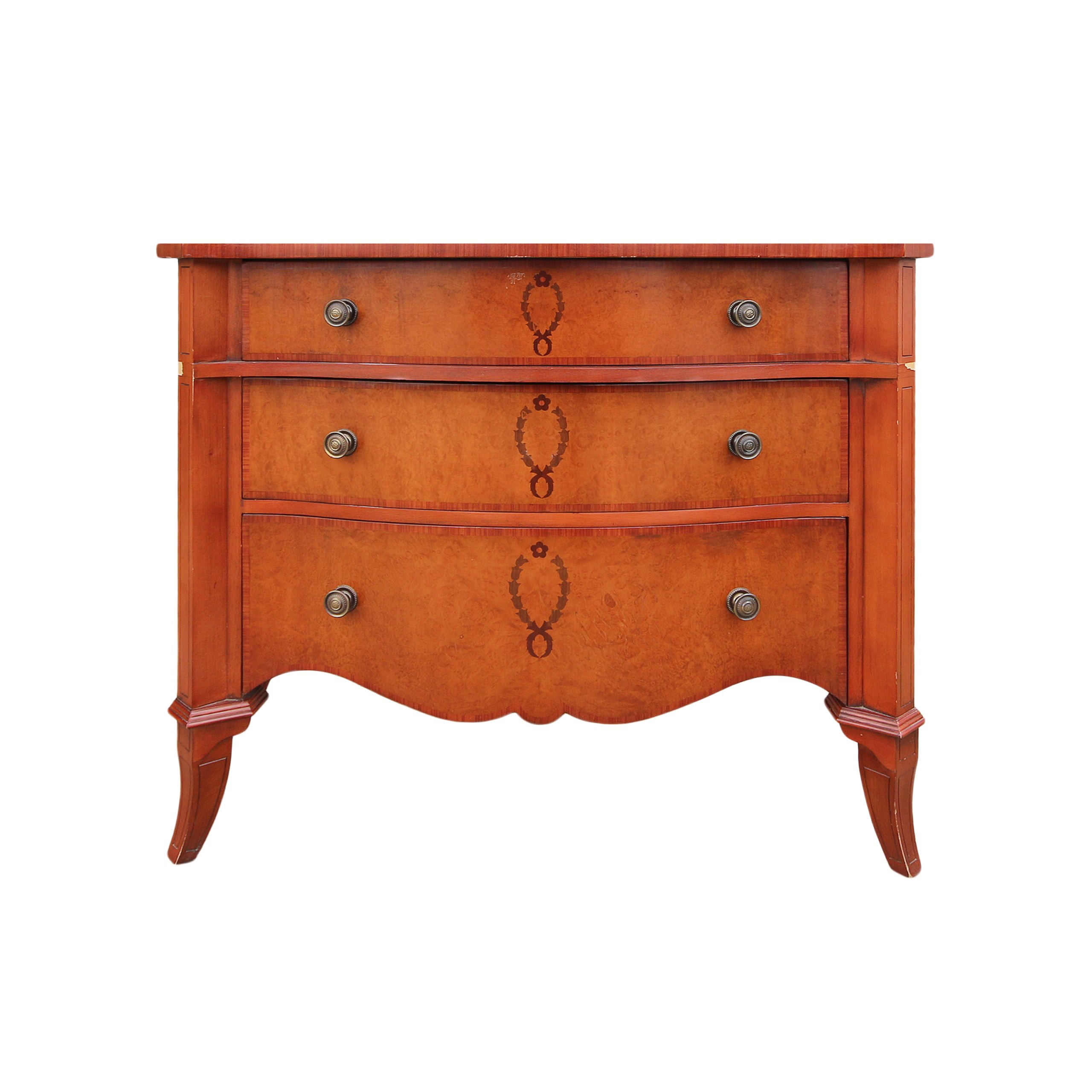 Inlaid commode chest of drawers