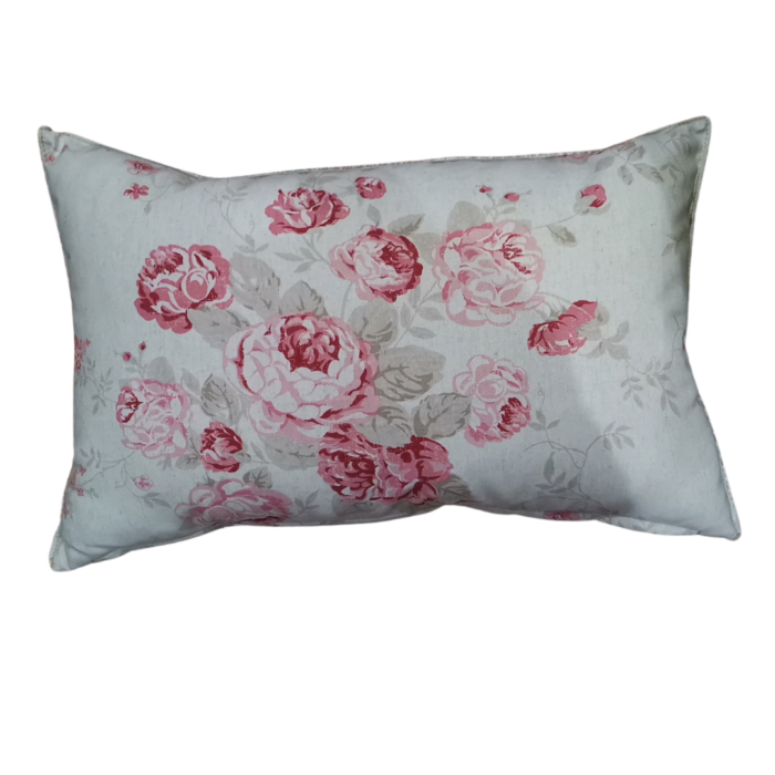 Pink floral scatter cushion small