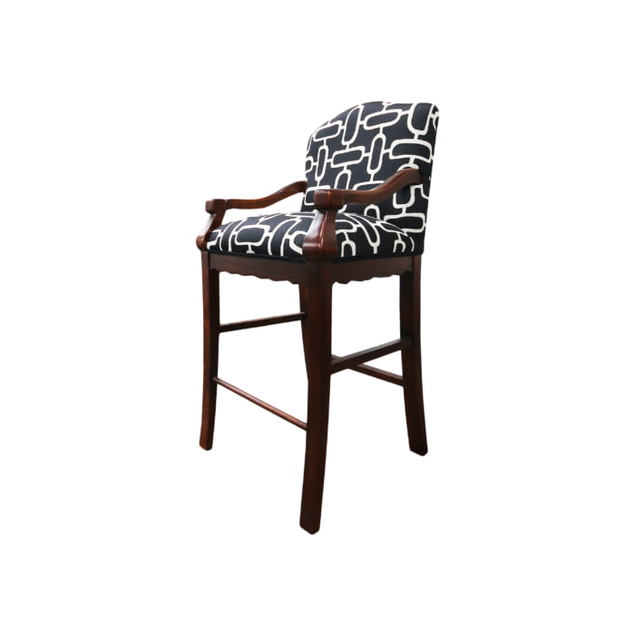 Solid mahogany bar chair