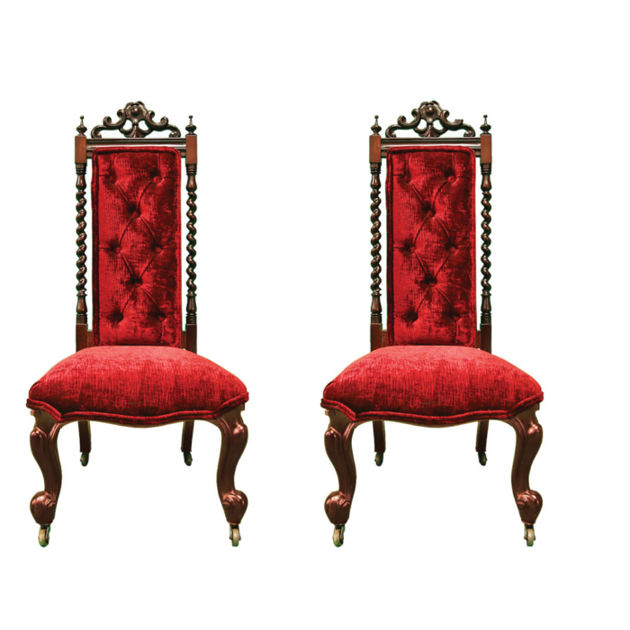 petite hall chairs set