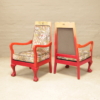 Antique ombre arm chair