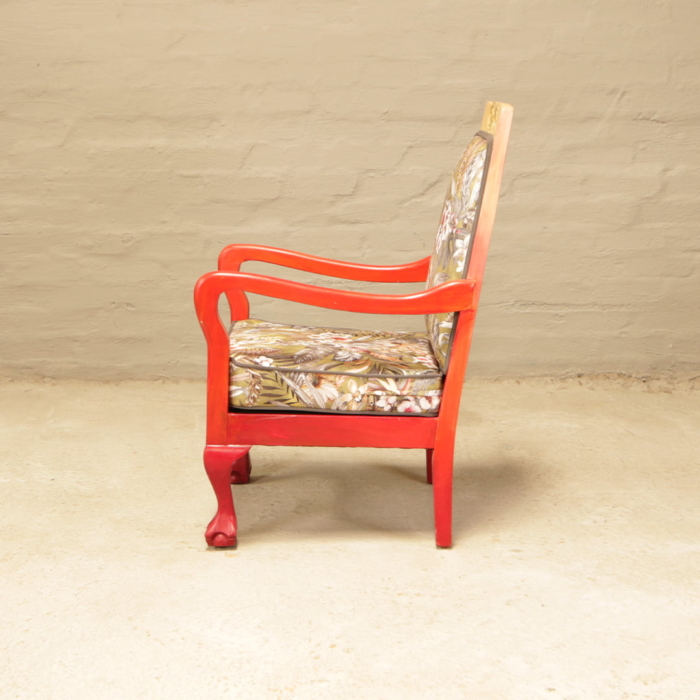 Antique ombre arm chair