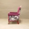 Victorian chairs purple floral