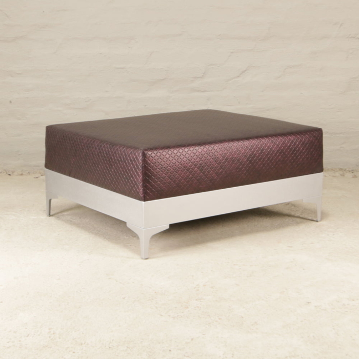 Burgundy ottoman