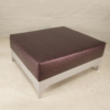 Burgundy ottoman