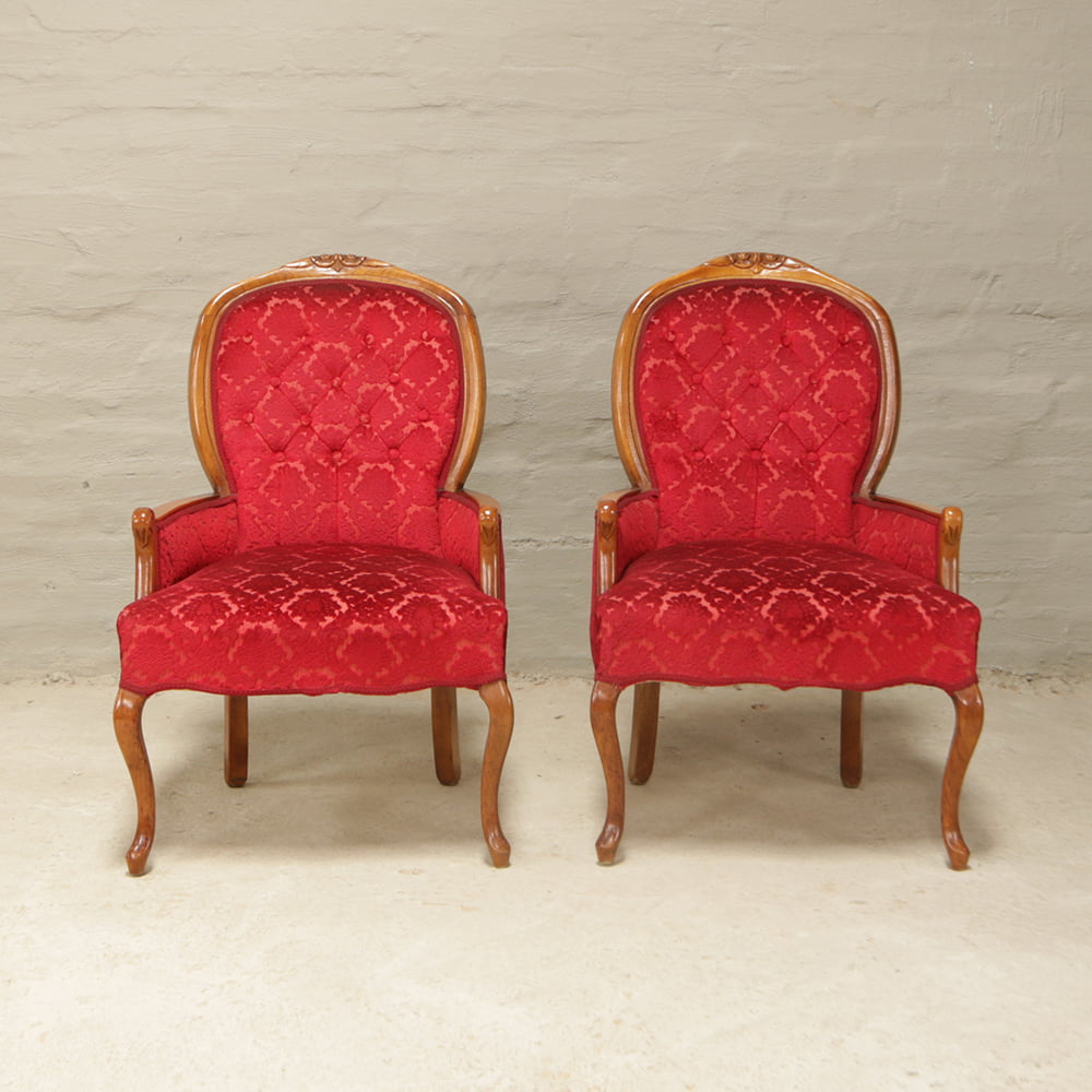 queen anne arm chairs