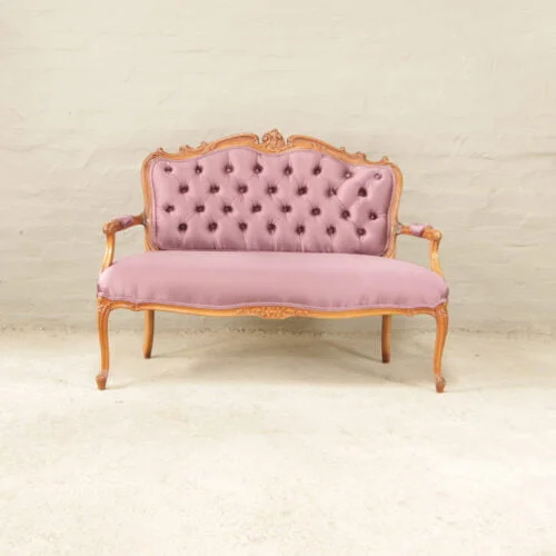 French walnut settee