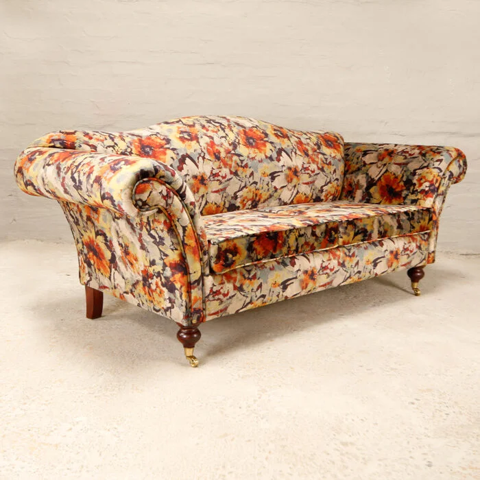dauphine 3 seater sofa in floresta velvet by warwick