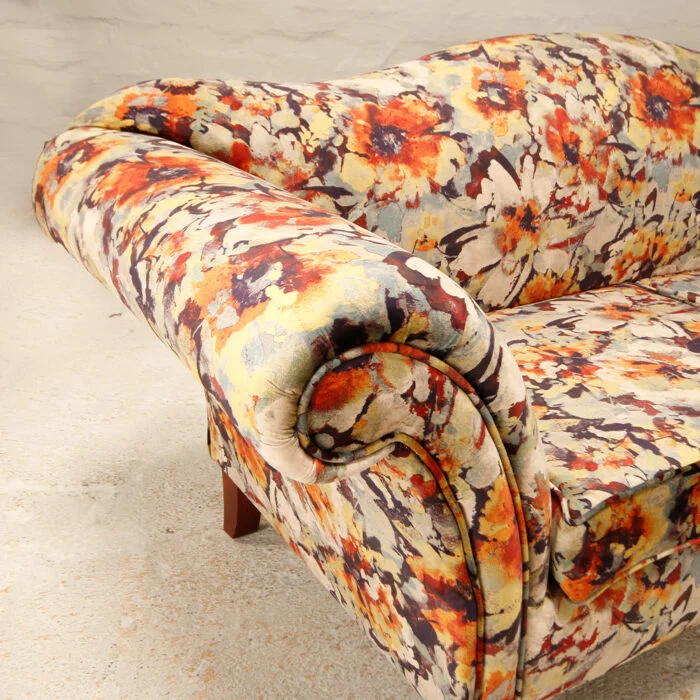 dauphine 3 seater sofa in floresta velvet by warwick