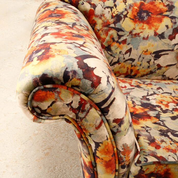 dauphine 3 seater sofa in floresta velvet by warwick
