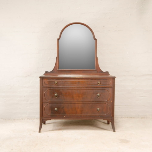 Antique Dressing Table with arched Mirror