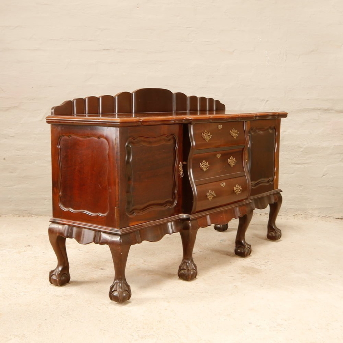 vintage ball and claw sideboard with 6 legs