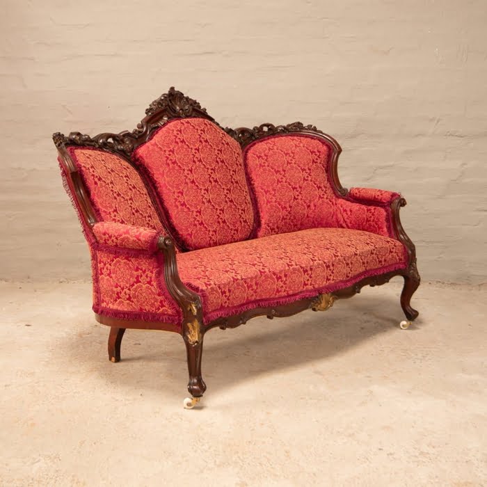Antique Victorian 3 seater sofa