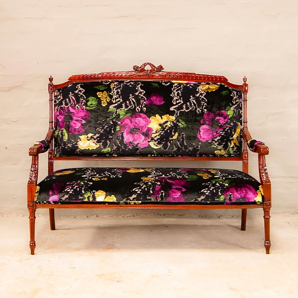 Antique Edwardian Settee in Decorum
