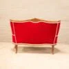 Victorian 2 seater Sofa in red Velvet