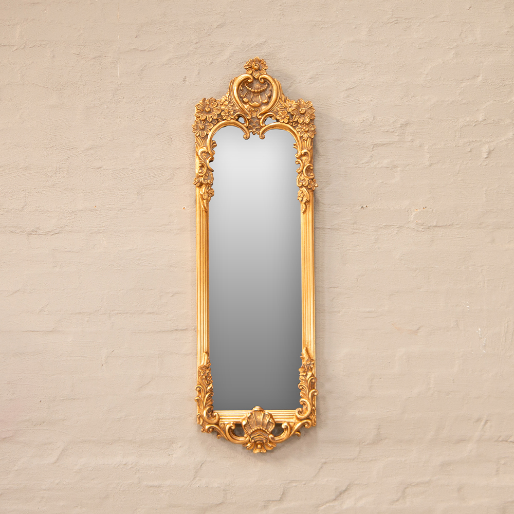 Tall Gold Mirror - Kings & Queens Antiques
