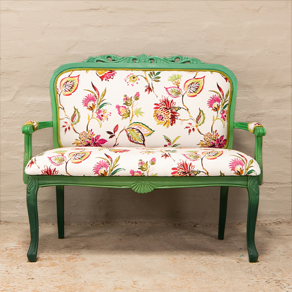 Floral settee