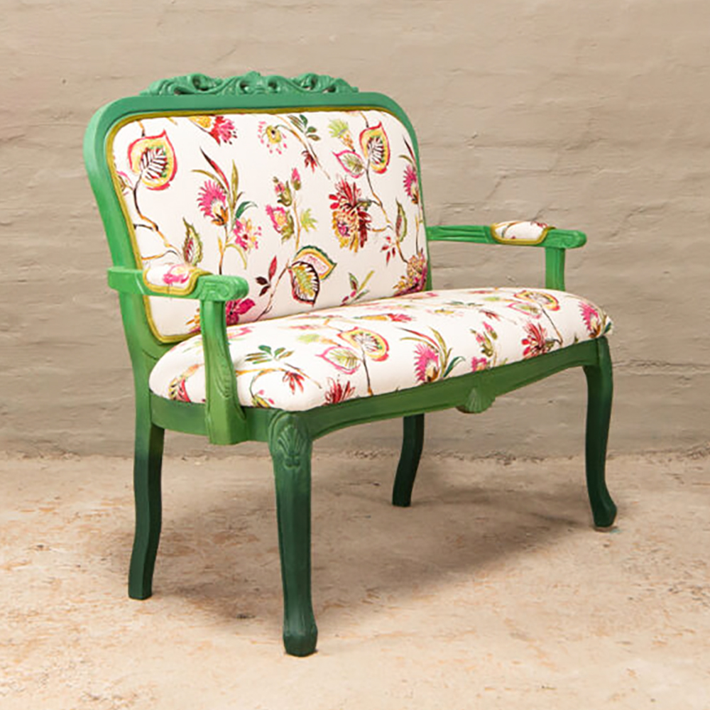Vintage 2 Seater Settee - Image 2