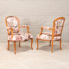 French carved armchairs