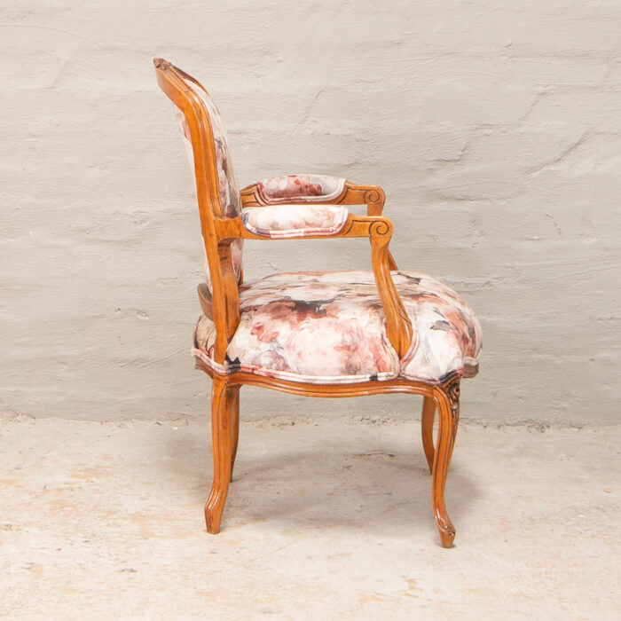 French carved armchairs
