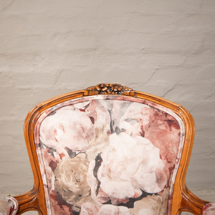 French carved armchairs