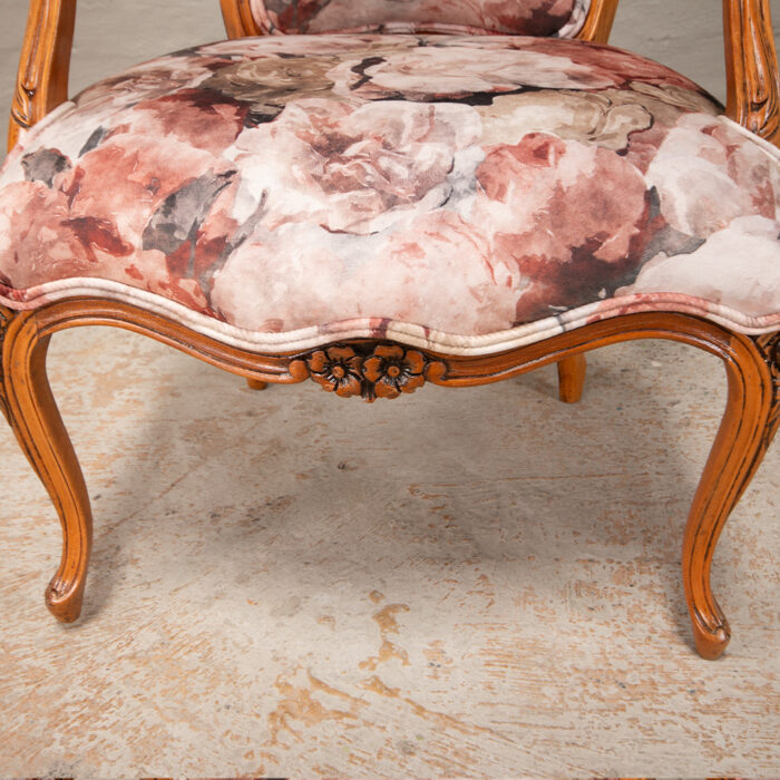 French carved armchairs