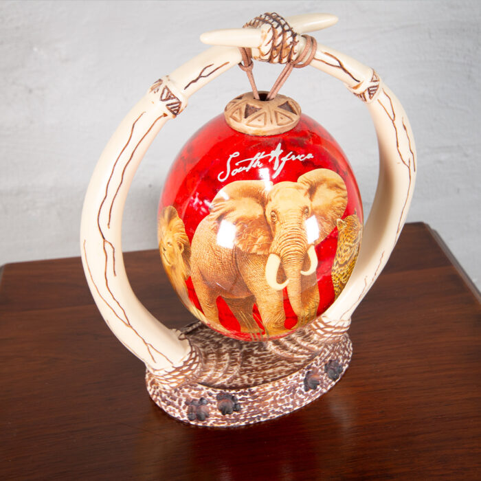 Ostrich egg ornament