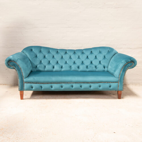 Catherine sofa in teal velvet