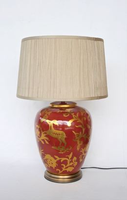 Red and Gold Design Lamp