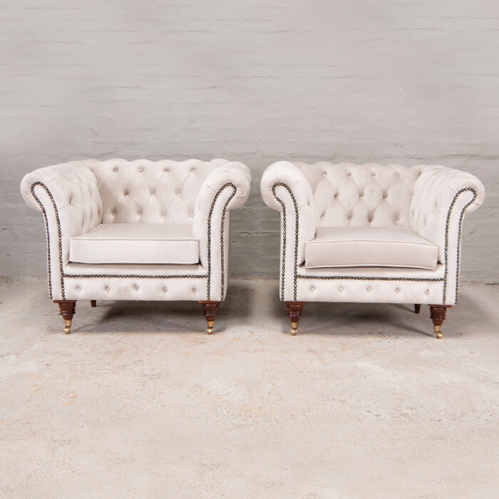 Lady chesterfield in velvet