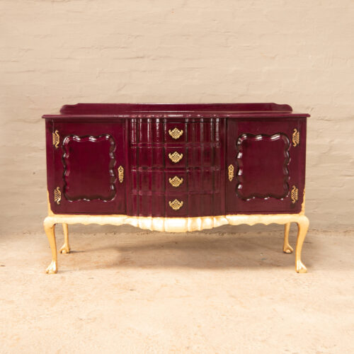 ball and claw sideboard in plum
