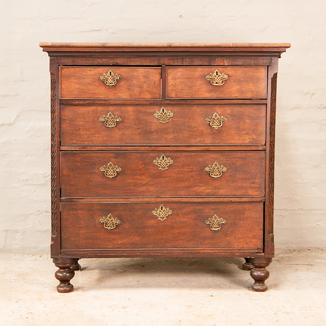 Chippendale Tall Boy Mahogany