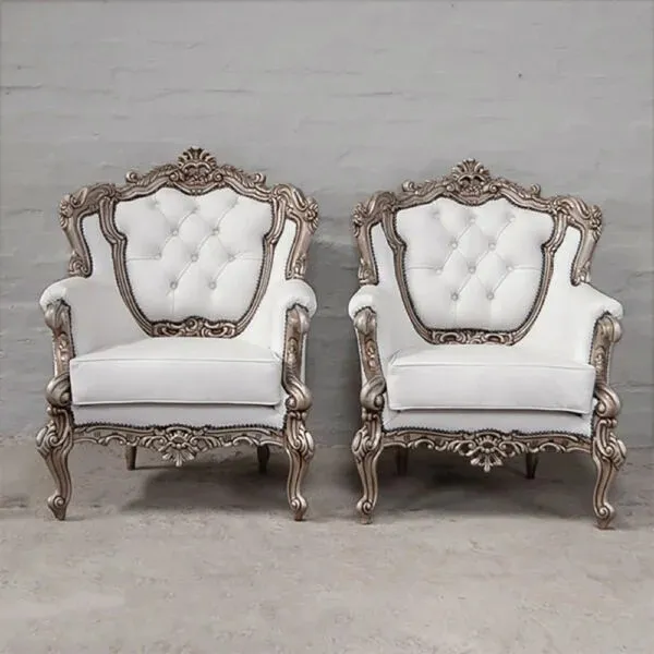 Italian leather armchairs