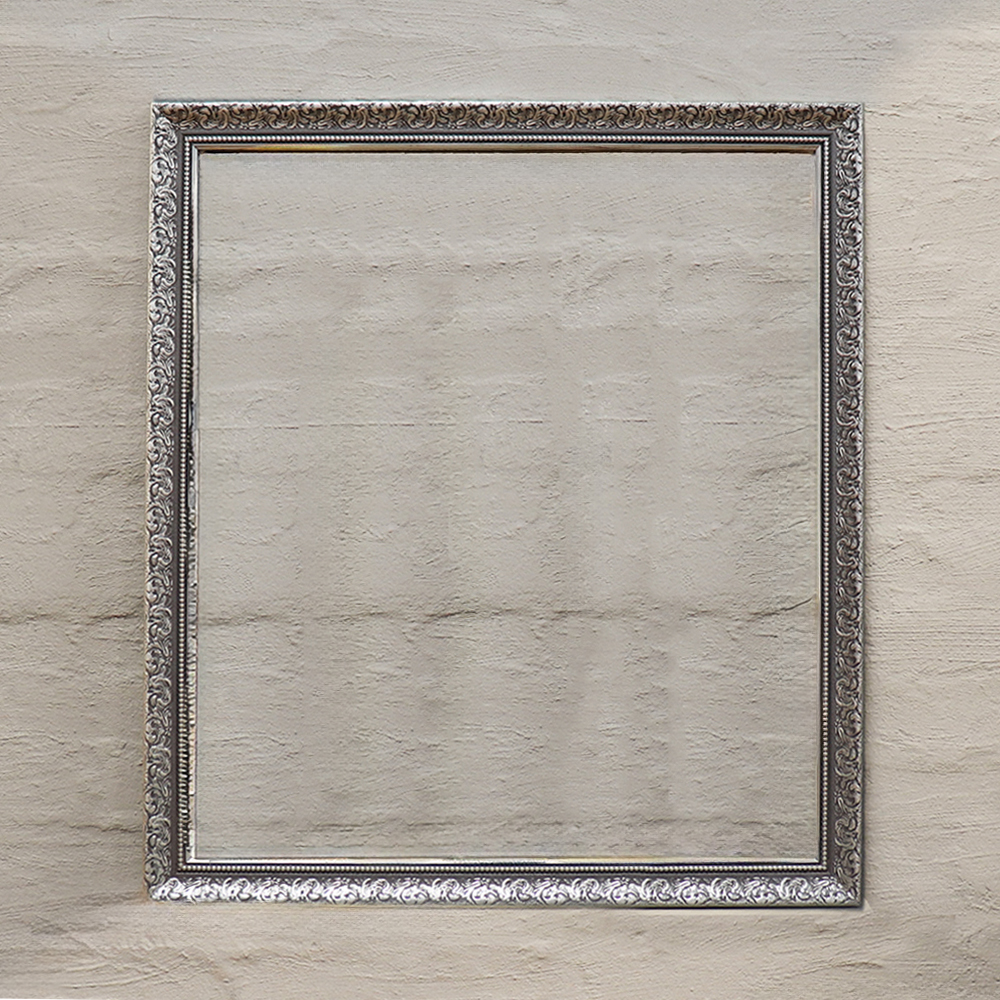 Silver square frame