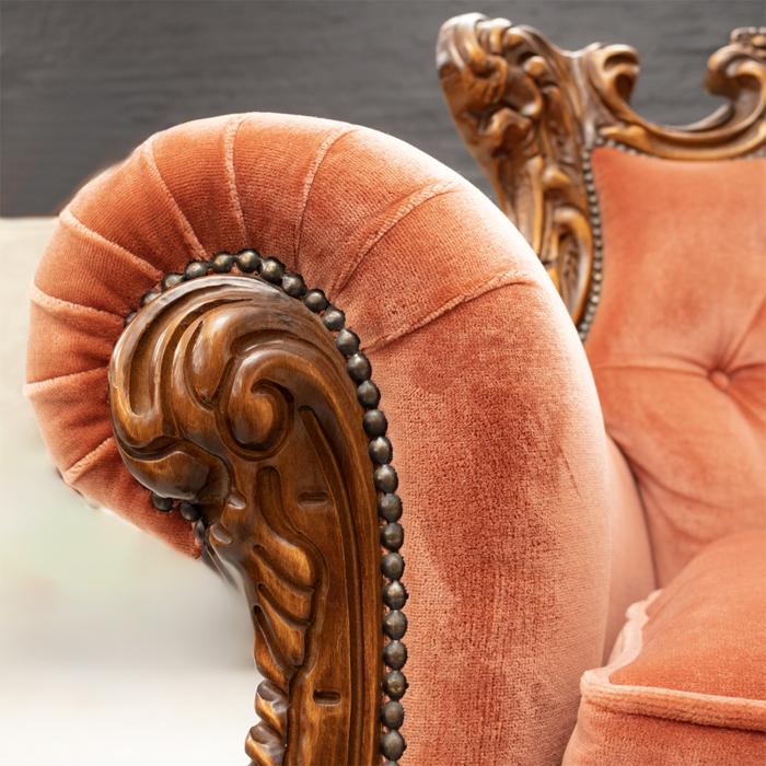 Heavily carved Sofa - Image 2