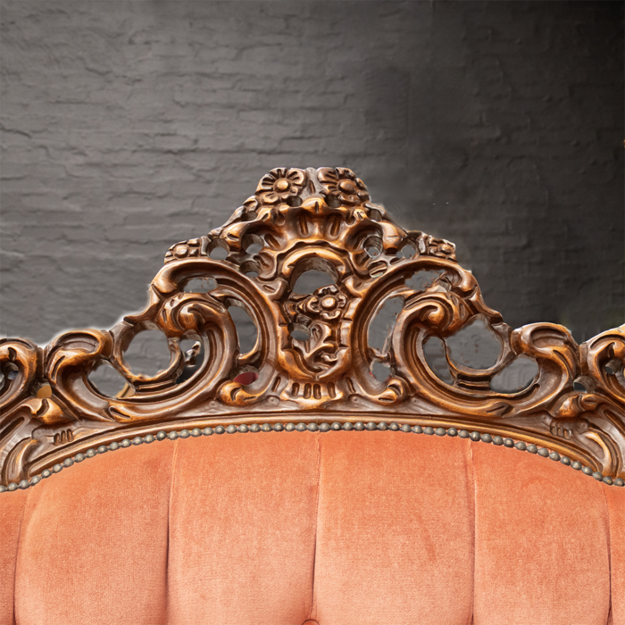 Heavily carved Sofa - Image 4