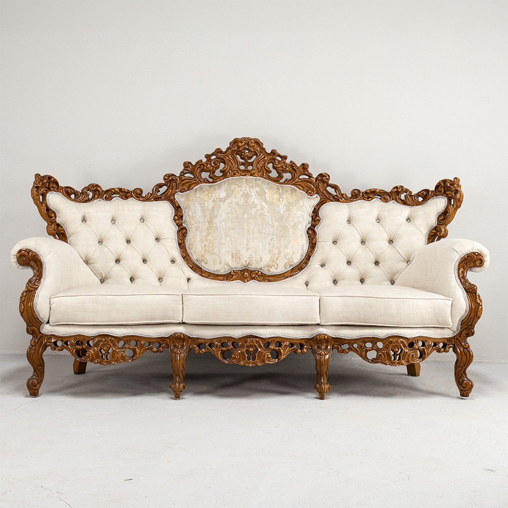Heavily carved Sofa