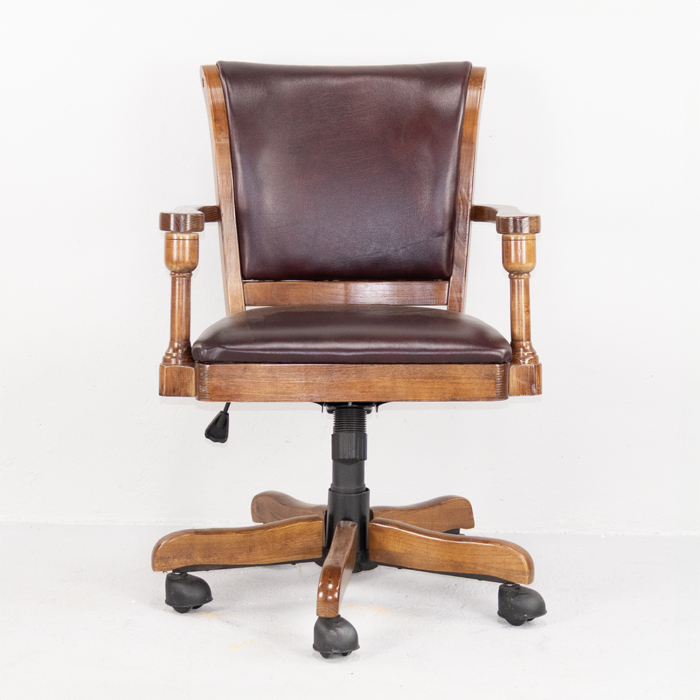 Vintage Leather Swivel Chair