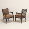 Queen anne style armchairs