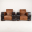 Art Deco Leather Armchairs